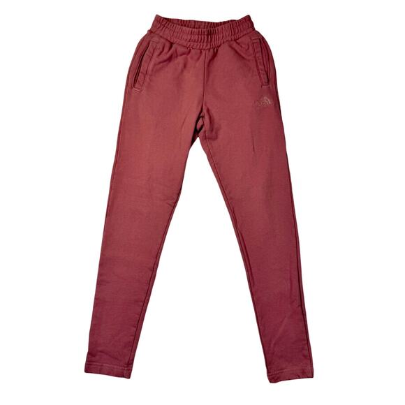 The North Face Pants - North Face Drawstring Jogger Sweatpants Women’s XS Pink 100% Cotton Cozy Gym